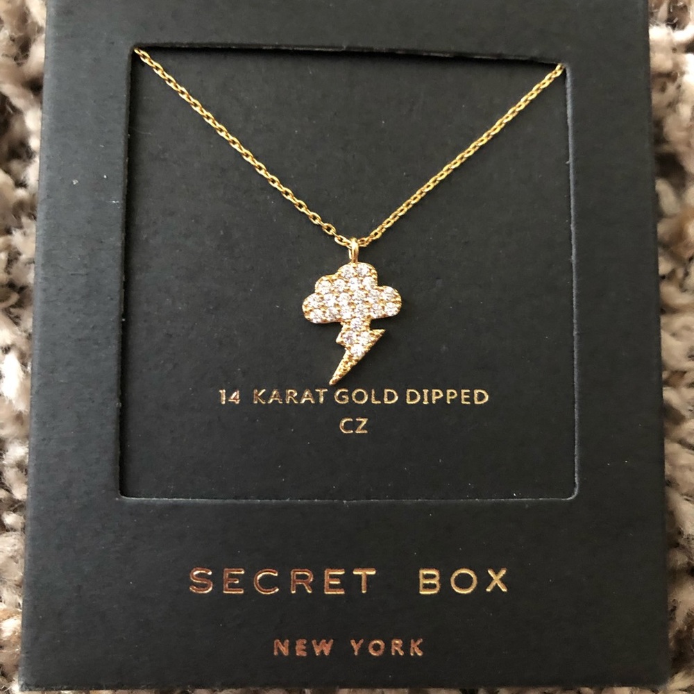 Storm cloud pendant necklace
